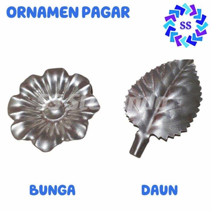 AKSESORIS HIASAN - ORNAMEN PAGAR BESI BUNGA - DAUN | Lazada Indonesia