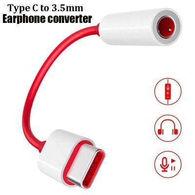 Headphone  Audio Cable Connector Type C To 3.5mm Adapter 7 Music Converter 6T 7 Pro Phone Universal Cables