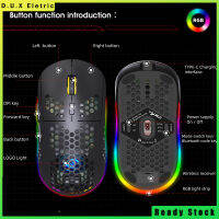 เมาส์ไร้สายชนิด C สำหรับเล่นเกมไร้สายเมาส์ไร้สาย Rgb 2.4G