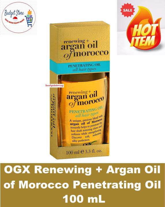 OGX Renewing + Argan Oil Of Morocco Penetrating Oil -100 ML | Lazada ...