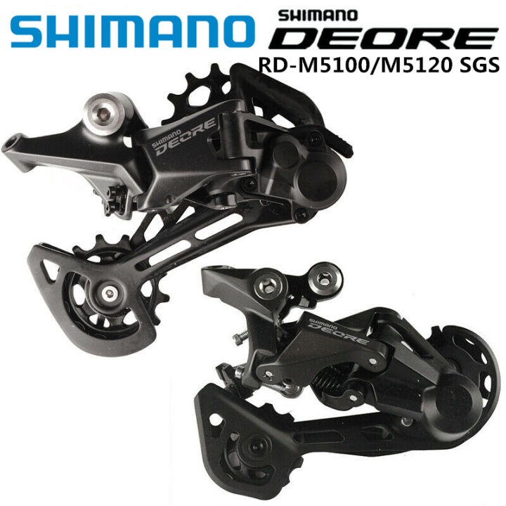 shimano-deore-m5100-m5120-sgs-belakang-derailleur-11v-shadow-long-cage-11-speed-จักรยานเสือภูเขา-basikal-derailleur-bahagian-asal