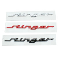 Logo Huruf 19ซม. สำหรับ Stinger Kia สติ๊กเกอร์ด้านหลังสัญลักษณ์ลำต้นป้ายแผ่นบังโคลนรถตกแต่งสีแดงสีเงินสีดำ