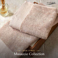 ผ้าเช็ดผมพรีเมี่ยม รุ่น  MASACCIO ขนาด 16"x32" (Premium Towel Thread Comb cotton 100% )