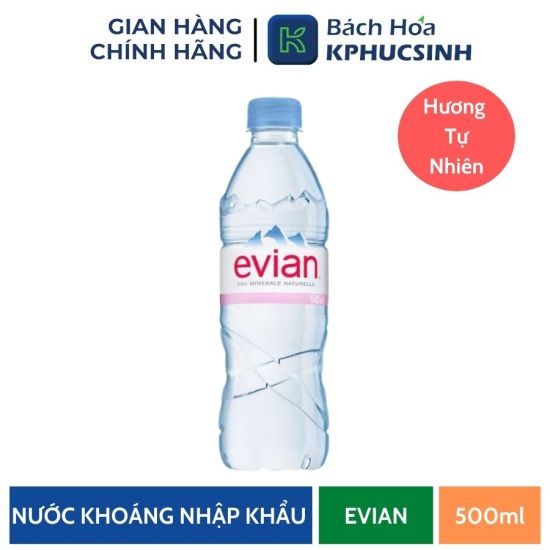 Nước khoáng evian chai nhựa 50cl - ảnh sản phẩm 2
