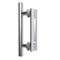 12 Inch Stainless Barn Door Pull Handle Set Stainless 12 Inch Round Gate Handle for Barn Door Gates Garages Sheds