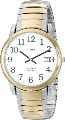 Timex Mens Easy Reader 35mm Date Watch Two-Tone
