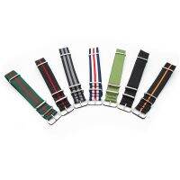 Nylon Premium Quality Strap for 18MM 20MM 22MM 24MM For Seatbelt Watchband with Stainless Steel Pin Buckle 41 Colors Straps