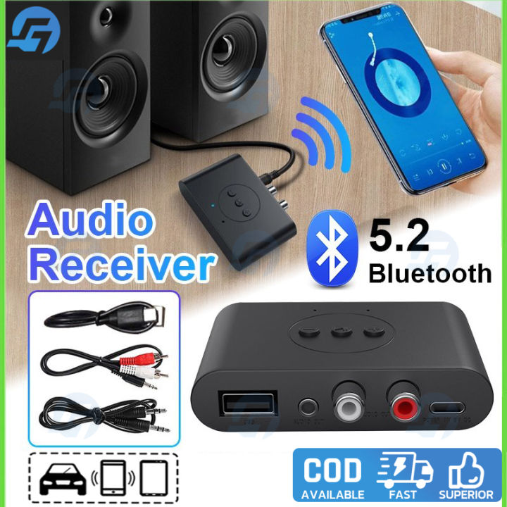 Nfc Bluetooth 5.0 Receiver Rca 3.5mm Jack Aux Wireless Adapter Car Bluetooth  Audio Receiver,car Audio,headphone,home Theater System,stereo Audio Compo
