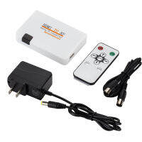 HDMI เข้ากันได้กับ Rf Coaxial Modulator Converter สัญญาณอะนาล็อก Transmitter พร้อมรีโมทคอนลสำหรับ