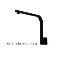 KEMAIDI Stainless Steel Black Square Rain Shower Head Ultrathin 2 mm 8 10 12 16 Inch Choice Bathroom Wall Mounted Shower Arm