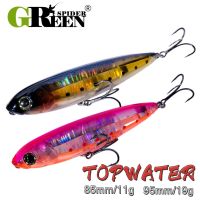 GREENSPIDER New Topwater Pencil 85mm 11g 95mm 19g Surface Fishing Lure Walk The Dog Artificial Saltwater Hard Bait Bass