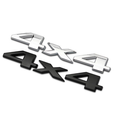 3D 4X4ตราสัญลักษณ์สติกเกอร์รถรูปลอกสำหรับรถจี๊ปแกรนด์เชโรกีสีดำสีเงินรถยนต์ตราสัญลักษณ์สติ๊กเกอร์