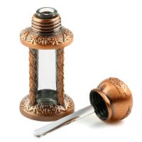 【YF】✘✕  Antiqued Metal Perfume Bottle Arabic Oils Bottles 3ml Glass Wedding Decorated