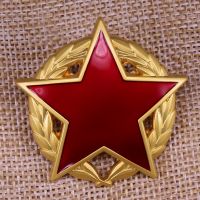 【CW】♘✼℡  Yugoslav medal Partisan Star with gold Wreath Badge