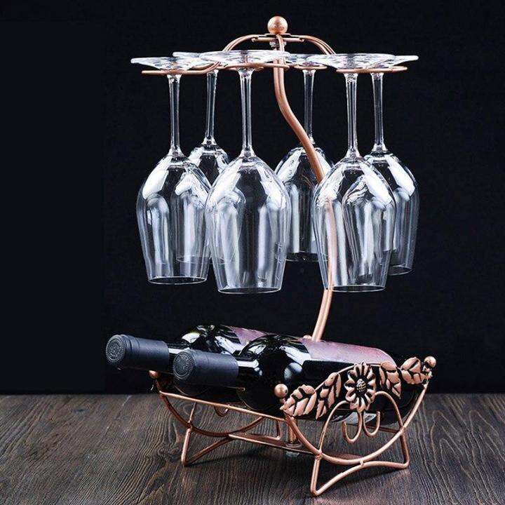 wine-rack-wine-bottle-holder-glass-cup-holder-display-champagne-bottles-stand-hanging-drinking-glasses-stemware-rack-shelf