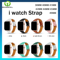 BassPal สายหนัง PU แบบบางสำหรับนาฬิกา Apple Ultra 49Mm 45Mm 41Mm 44Mm 40Mm สำหรับ I Watch Series 8 7 6 SE 5 4 3 2 1 42Mm 38Mm