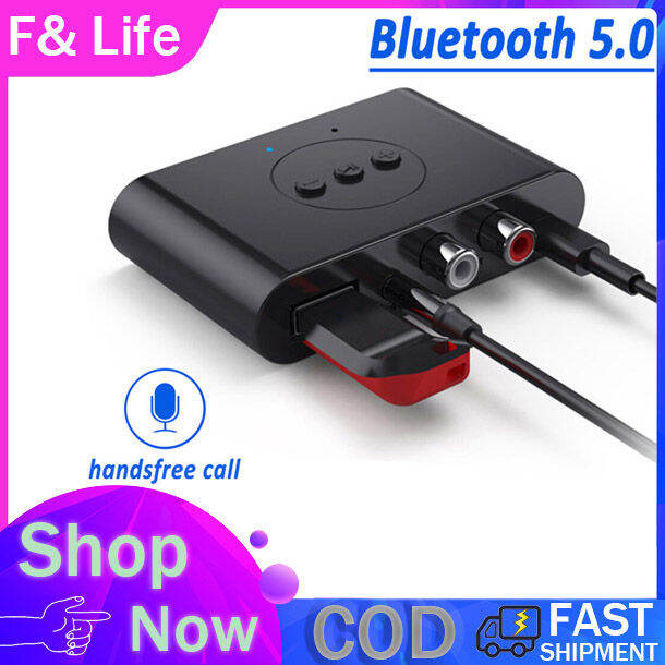 Bluetooth 5.0 Audio Receiver RCA 3.5mm AUX USB Car Kit Transmitter HIFI
