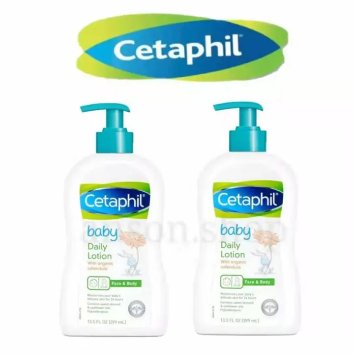 （Set of 2）Cetaphil Baby Daily Face and Body Lotion with Organic
