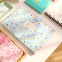 ▫❈❐ Kawai Floral File Folder 6 Layers Document Bag Cute File Organizer Bill Folder Storage Pouch Korean Stationery Office Supplies