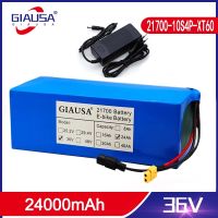 GIAUSA 36V แบตเตอรี่24Ah 21700 10S4P 500W แบตเตอรี่พลังงานสูง42V 24000MAh Ebike จักรยานไฟฟ้าพร้อมการป้องกัน BMS