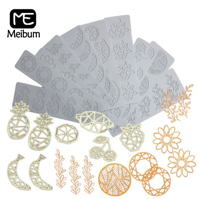 【hot】 Meibum Fruit and Leaves Design Sugarcraft Silicone Molds Fondant Moulds Dessert Decorating Tools Bakeware