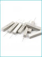 10PCS 10W cement resistance 0.5/1/2/3/5/8/10 ohms/15R/20/25/30/47/50/100 ohms K