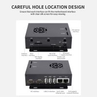 CM4 Expansion Board for CM4 WIFI6 Dual Port Expansion Onboard M.2 E KEY Interface with Metal Case