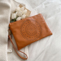 Versatile Solid Envelope Clutch Bag Hollow Simple Ladies