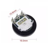 Single Pot 1K 10K 50K B102 B103 B503 16x2mm 3Pin Volume Switch Gear Dial Potentiometer x 100PCS