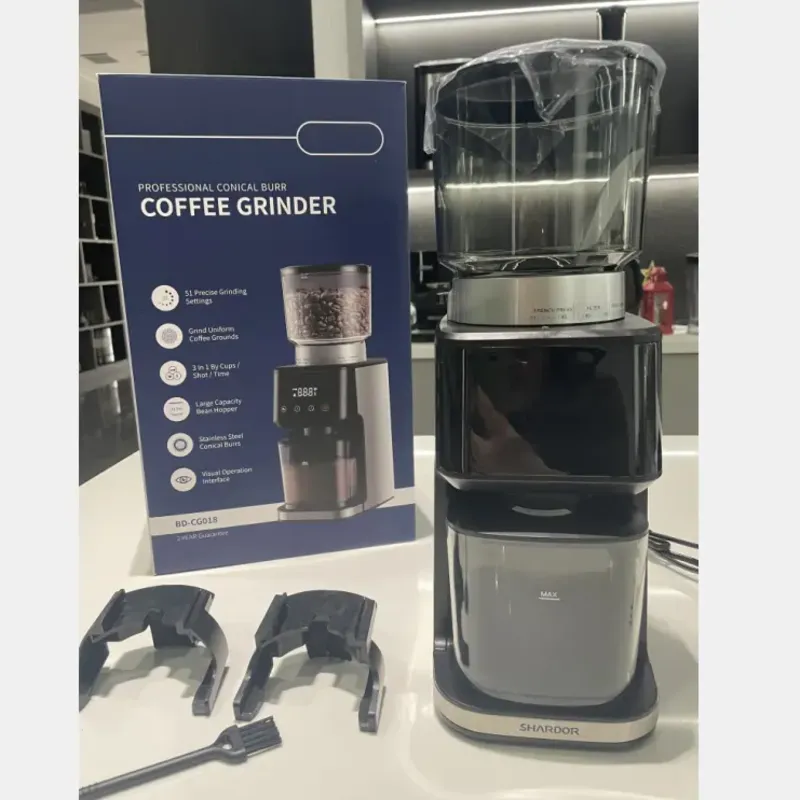 SHARDOR CG018 Conical Burr Coffee Grinder for Espresso,Touchscreen