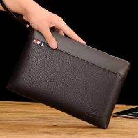 Lingzhi Kangaroo New Clutch Bag Large Capacity Mens Bag Genuine Leather Texture Casual Handbag Mens Soft Leather Clutch Bag 【OCT】