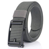 Men Belts High Quality Metal Buckle Canvas Nylon Belts for Men Webbing Knitted Strap Casual Student Outdoor HB020