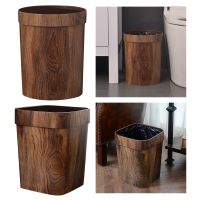 hot！【DT】₪✻  Trash Can Garbage for Car Cupboard RV Bedroom Camping Indoor With Lid Installable