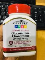 กลูโคซามิน Glucosamine 250 mg+ Chondroitin 200 mg, Original Formula 60 แคปซูล Easy Swallow (21st Century®) กลูโคซามีน คอนดรอยติน