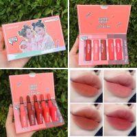 ? 1 แถม 1 Heng Fang Color Party 5 แท่ง 5 สี ลิปเนื้อแมท NO.H140 [ Beauty Face ]