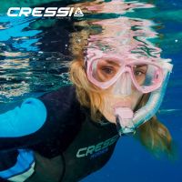 Cressi Perla แห้งดำน้ำดูปะการังชุดดำน้ำดำน้ำแห้งดำน้ำแว่นตากระจกแห้งด้านบนดำน้ำสำหรับ S