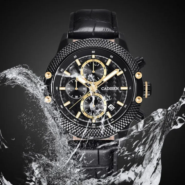 นาฬิกาข้อมือ-cadisen-อเนกประสงค์นาฬิกาข้อมือผู้ชายเรืองแสงกันน้ำนาฬิกาควอตซ์