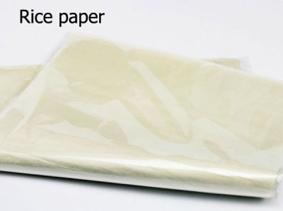 Rice paper แผ่นข้าวสำหรับลอกลายตกแต่งหน้าเค้ก ขนาด 23*32 cm. จำนวน 50 แผ่น