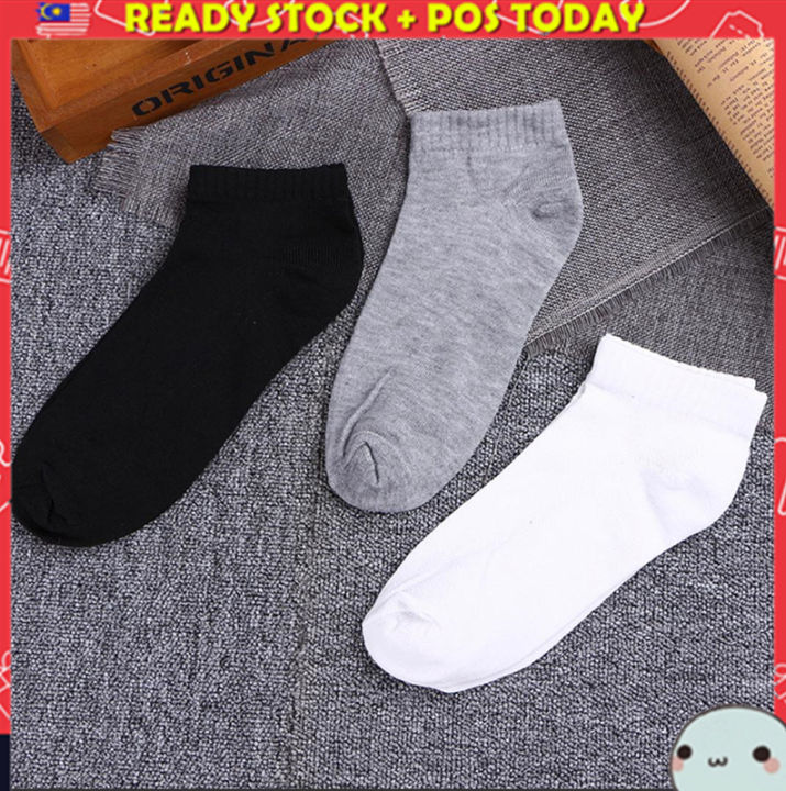 ⚠️⚠️ [Ready Stock] 1 Pair Normal Working Sock Crew Socks Stoking Kerja ...