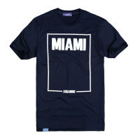 AQUANINE เสื้อยืด HIP STREET ลาย MIAMI (สีกรม) ลิขสิทธิ์แท้