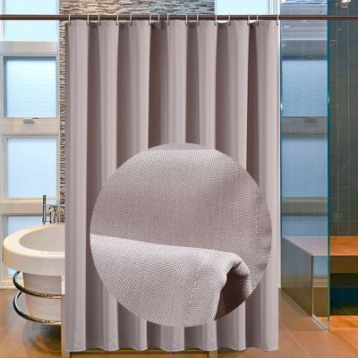 【CW】℗◈☾  Mildew Thickening Shower Curtain Color Imitation linen D40