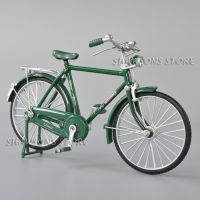 ของเล่นโมเดลจักรยาน 1:10 Scale Diecast Metal Model Retro Bicycle Toys Mens Vintage Urban City Bike Collectible