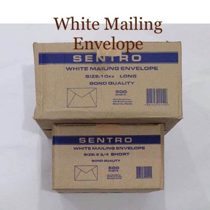 Sentro White Mailing Envelope (500pcs) Lazada PH