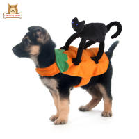 BP【ready Stock】Pet Halloween Transform Costume With Black Cat Decoration Magic Stickers Design Cosplay Prop Dog SuppliesCOD【cod】