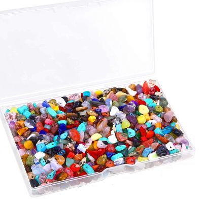 400 Pcs Crystal Gemstones Beads for Jewelry Ring Making, Jewelry Stone Chip Beads for Earring and Bracelets Making