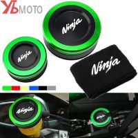 For Kawasaki Ninja ZX6R ZX636 ZX10R 1000 / SX ZX 6R 10R Motorcycle Accessories Front Rear Brake Clutch Fluid Reservoir Cover Cap