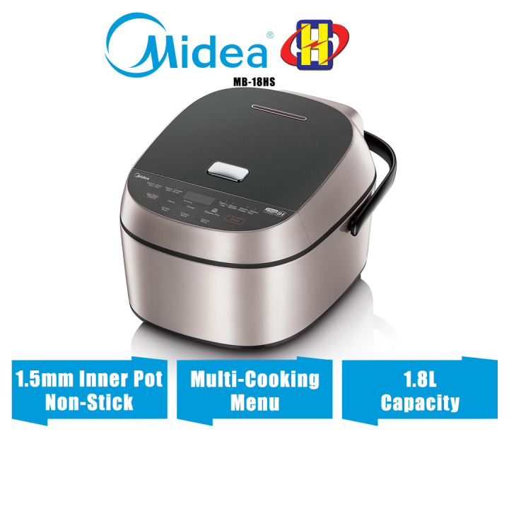 Midea Rice Cooker (1.8L) MultiCooking Menu NonStick Inner Pot Digital