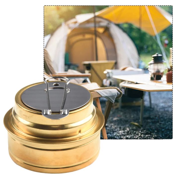 Outdoor Camping Alcohol Stove Backpacking Stove Portable Brass Camping
