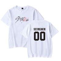 Stray Kids T-shirt SKZ Seungmin WOOJIN FELIX HYUNJIN JEONGIN MINHO Straykids T-shirts Men Women Korean Style Short Sleeve Tees