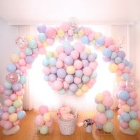 【A Great】100ชิ้น10นิ้ว M Acaron สีน้ำยาง BalloonsBirthday พรรคตกแต่ง Pictureshanging ตกแต่ง